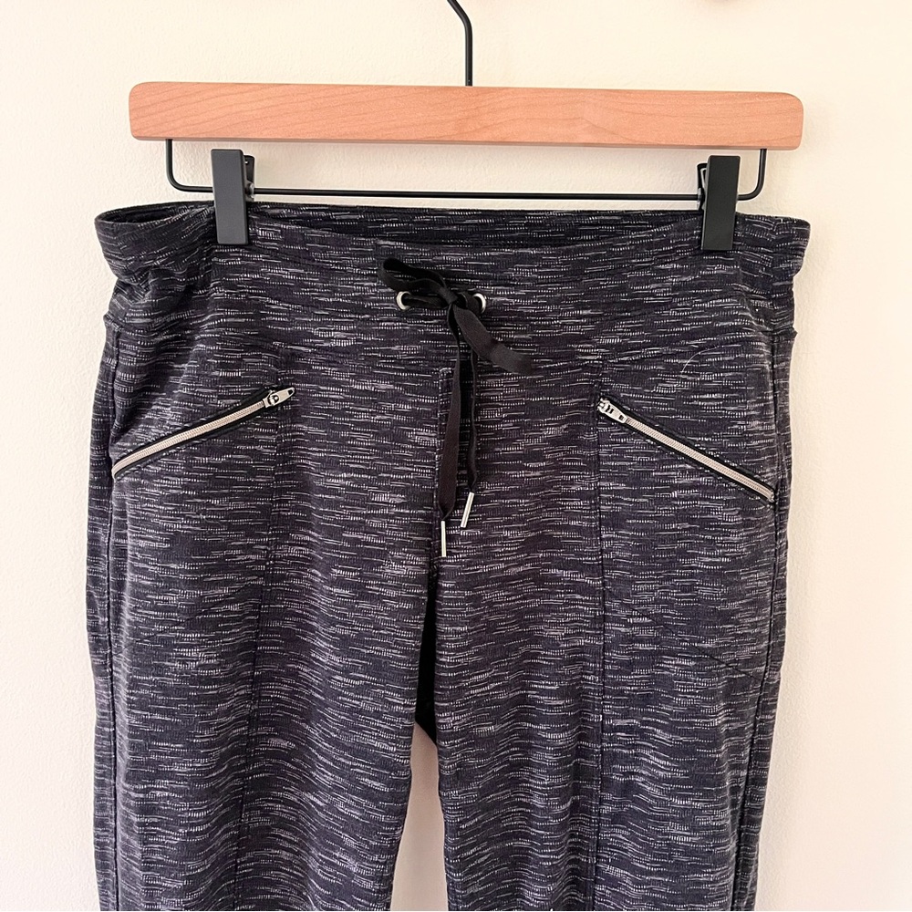 Athleta Stone Metro Slouch Heather Charcoal Gray Drawstring Pants - Small - Picture 6 of 13